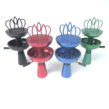 box unique hookah shisha crown aluminum metal  bowl